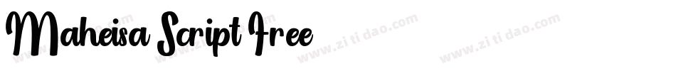 Maheisa Script Free字体转换
